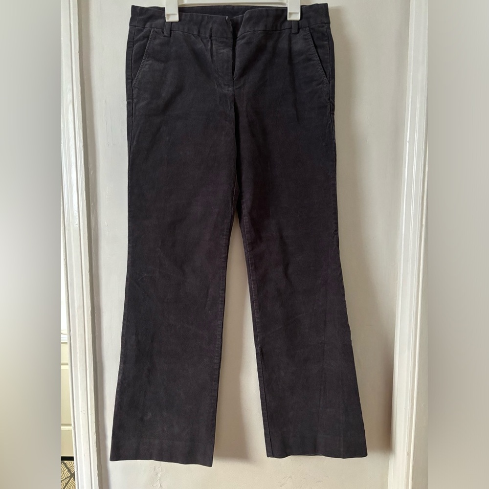 Dark Grey J. Crew Corduroy Flare Pants